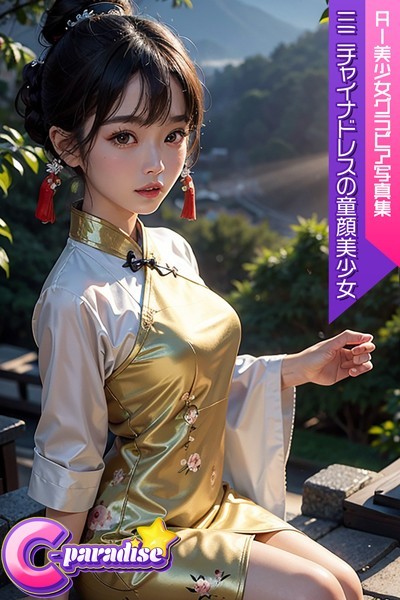 C-Paradise ミニチャイナドレスの童顔美少女 AI美少女グラビア写真集|C-Paradise-写真集