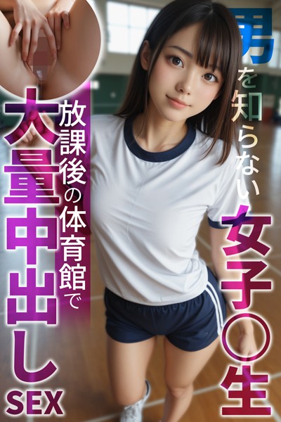 男を知らない女子〇生 放課後の体育館で大量中出しSEX〜AI2次元美女〜|AI Beautiful Girl-写真集