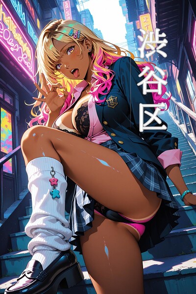 東京禁断スクールガール:渋谷区 ーミルクティーの残像、喧騒に紛れる甘い背徳ー|シナリオ・フレーム-フルカラー