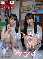 中出し❤|【VR】マセガキ娘とウブ娘。駄菓子屋の奥に仲良し2人組を連れ込んで、セミの声をかき消すほどに喘がせた3P！13dsvr00807