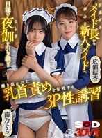 その他フェチ❤広瀬結香・南乃そら|【VR】引退するメイド長から初心な新人メイドへ 日課の夜伽を引き継ぎ 磨き抜かれた乳首責めを伝授する3P性講習13dsvr01159