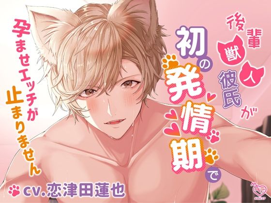 |後輩獣人彼氏が初の発情期で孕ませエッチが止まりません❤クンニ【メロピュア】