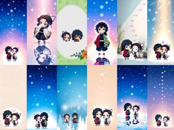 |ぎゆしの冬のスマホ壁紙❤全年齢向け【Drops Box Collection】