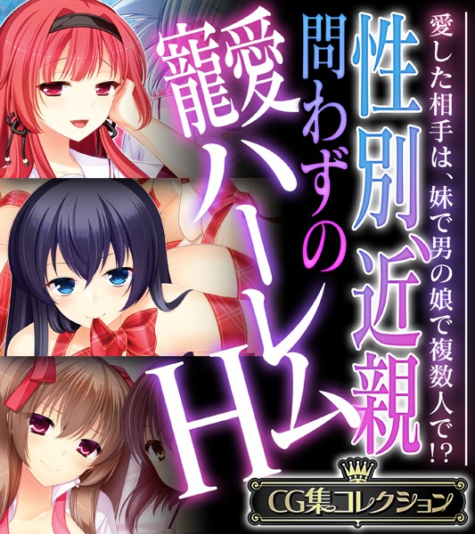 大人のSEXY絵本|性別、近親問わずの寵愛ハーレムH 〜愛した相手は、妹で男の娘で複数人で！？〜【CG集コレクション】❤単行本【】