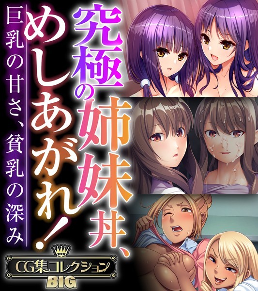 大人のSEXY絵本|究極の姉妹丼、めしあがれ！〜巨乳の甘さ、貧乳の深み〜【CG集コレクションBIG】❤単行本【】