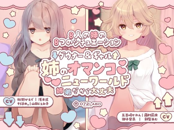 |【豪華8名】ダウナー＆ギャル「姉のオマンコ ニューワールド」〜姉弟だから大丈夫〜❤クンニ【072LABO】