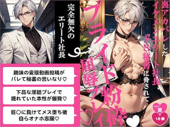 |裏アカバレしたイケメンエリート社長、ドS秘書に脅されてプライド粉砕屈辱プレイ（はーと）❤BL（ボーイズラブ）【バニーベア】