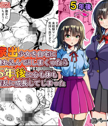 ゆうやけボックス【家出少女を自宅に連れ込んでHしまくったら5年後に心も体も淫乱に成長してしまった】制服❤