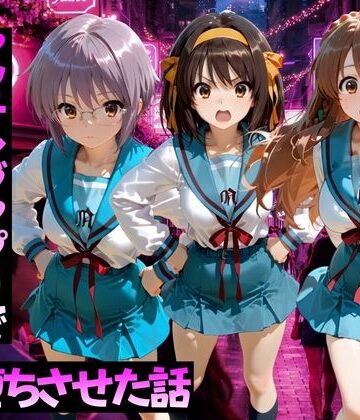 ガトーショコラ【マッチングアプリで出会った美女をメス堕ちさせた話 涼○ハルヒの憂鬱編】変身ヒロイン❤