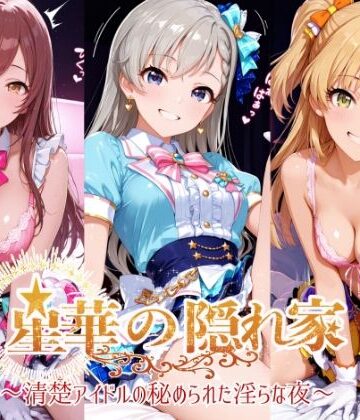 紫陽花【星華の隠れ家 〜清楚アイドルの秘められた淫らな夜〜久●楓 城●崎莉嘉 大●甘奈編】イラスト・CG集❤