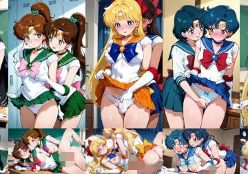 人工智楽団【セーラー戦士が悪の美少女戦士にふたなり乱暴される（おまけCG付き）】ふたなり❤