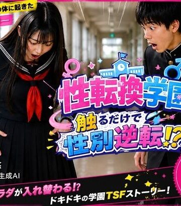 真城のソフトハウス【【画集】「性転換学園 触るだけで性別逆転！？」制作秘話】ギャグ・コメディ❤