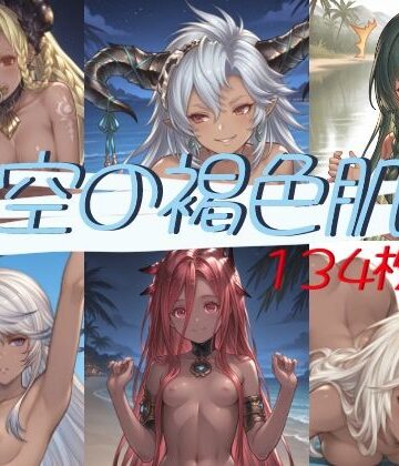 たぬき帝国【空の褐色肌〜総勢6人〜】イラスト・CG集❤