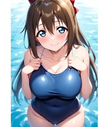 agumin’s room【桜坂し〇く スク水H】イラスト・CG集❤
