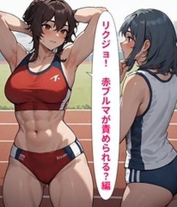 主に男の娘・女装男子のサークル（同人サークル絢爛少年）【リクジョ 赤ブルマが責められる？編】体操着・ブルマ❤