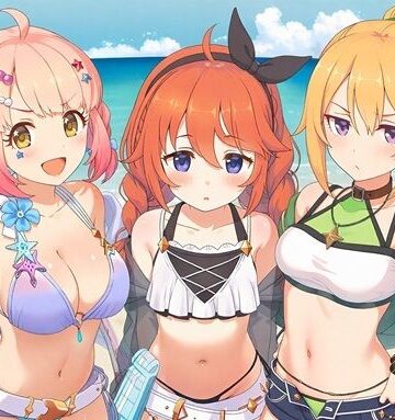 ドラ猫叡智研究所【【プ◯コネR】なかよし部の水着乱交パーティー】イラスト・CG集❤