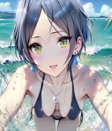 あると亭【速〇奏とプライベートビーチでえっち】制服❤