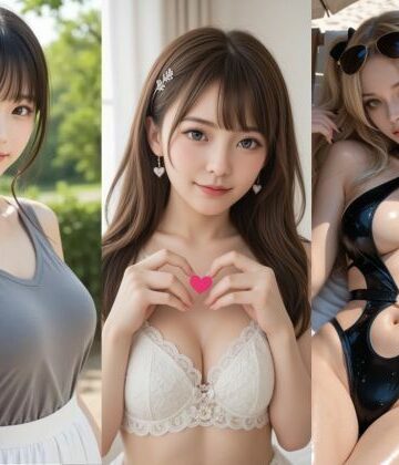 らぶいちゃAI美女【おっぱいを見せる美女02 オリジナルキャラクター トップレス AI生成動画:6分22秒】めがね❤