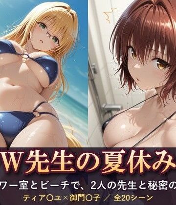 テトラ / Tetra【W先生の夏休み ―シャワー室とビーチで、2人の先生と秘密の関係―】学園もの❤